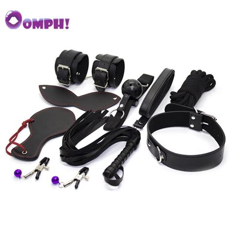 Oomph 7pce Set Sexy Toys Adult Games Sex Bondage Restraint Nipple Clamps Eye Mask Ball Gag