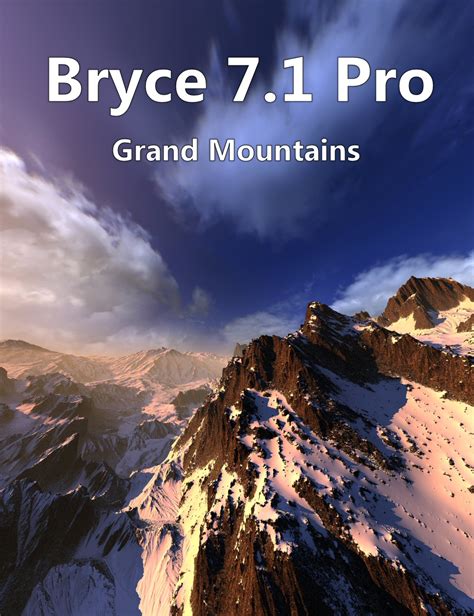 Bryce 71 Pro Grand Mountains Daz 3d