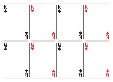 8 Best Images Of Blank Playing Card Printable Template For Word Blank Playing Card Template
