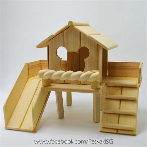Handmade Diy Wooden Hamster Toy For A Nature Or Forest Inspired Cage
