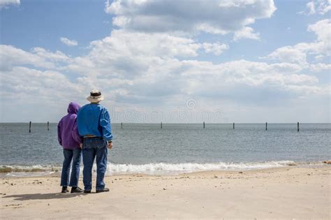 Older Couple On The Beach Stock Image Image Of Coast 41039411