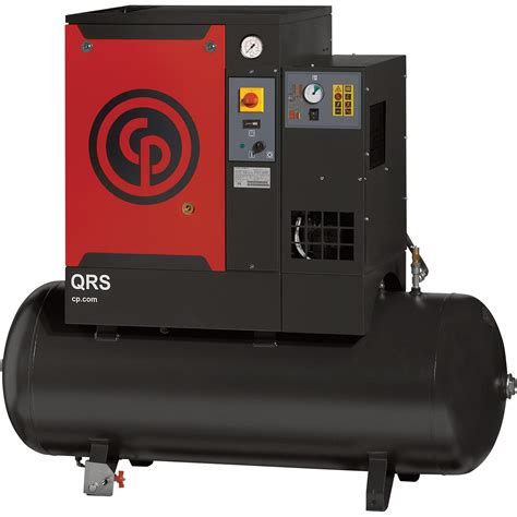 Chicago Pneumatic Quiet Rotary Screw Air Compressor With Dryer — 3 Hp