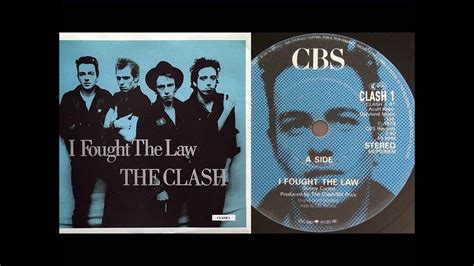 The Clash I Fought The Law On Screen Lyrics Youtube