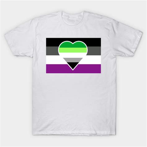 Aromantic Asexual Flag White Stripe Variant Aromantic T Shirt Teepublic