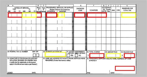 Bottom Section Of Cms 1500 Image Cms 1500 Claim Form And