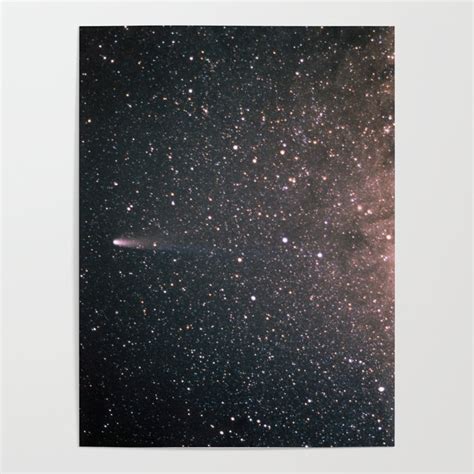 Halleys Comet And The Milky Way Poster By Spaced Out Society6