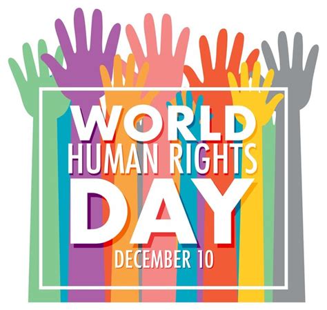 Premium Vector World Human Rights Day Poster Design