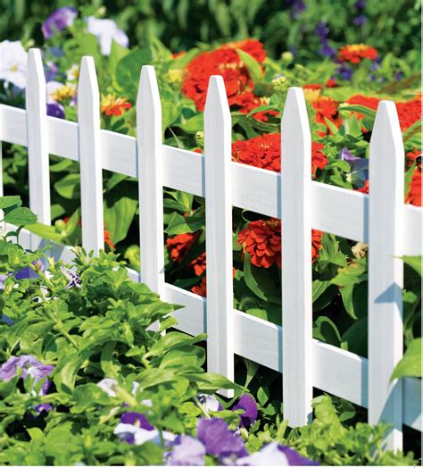 White Wooden Garden Picket Fence 36 In X 18 In Rc74w Greenes Fence