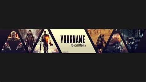 Youtube Gaming Channel Art Template Mobile Legends