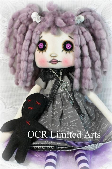 Gothic Hannah Goth Doll Tattered Voodoo Doll Emo Collectible T