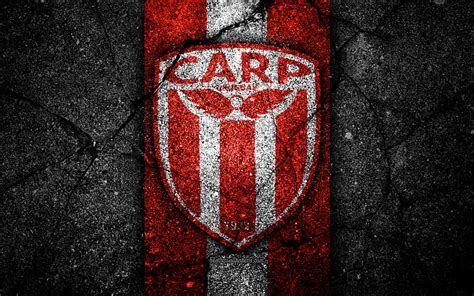 River Plate Fc Emblem Uruguayan Primera Division Black Stone Asphalt