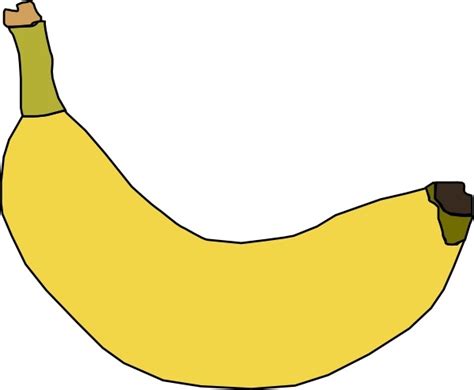 Banana Clip Art Free Vector In Open Office Drawing Svg Svg Vector