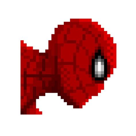 Spiderman Pixel Art Pattern Dibujos Dibujos Bonitos Cuadricula Para