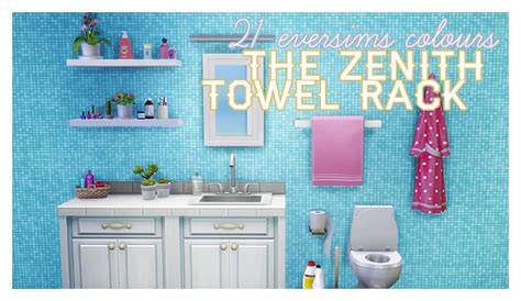 My Sims 4 Blog The Zenith Towel Rack By Simpurrr