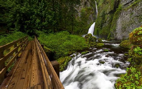 Hd Wallpaper Canyon Rush Wahclella Falls Waterfall Photography