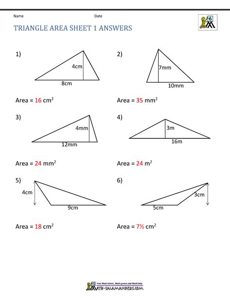 5th Grade Types Of Triangles Worksheet - Spesial 5
