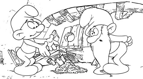 Nice Smurf Picture Brainy Smurf Coloring Page Smurf Coloring Pages My