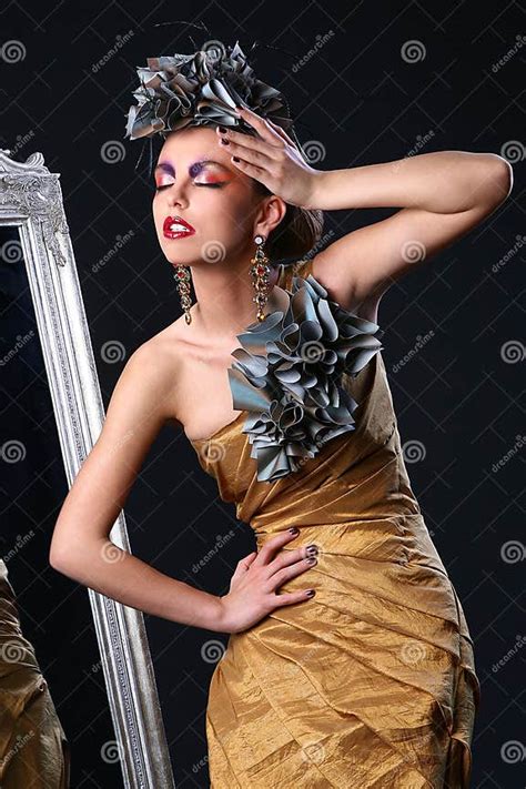 Beautiful White Woman In Diva Image Stock Image Image Of Face Cool