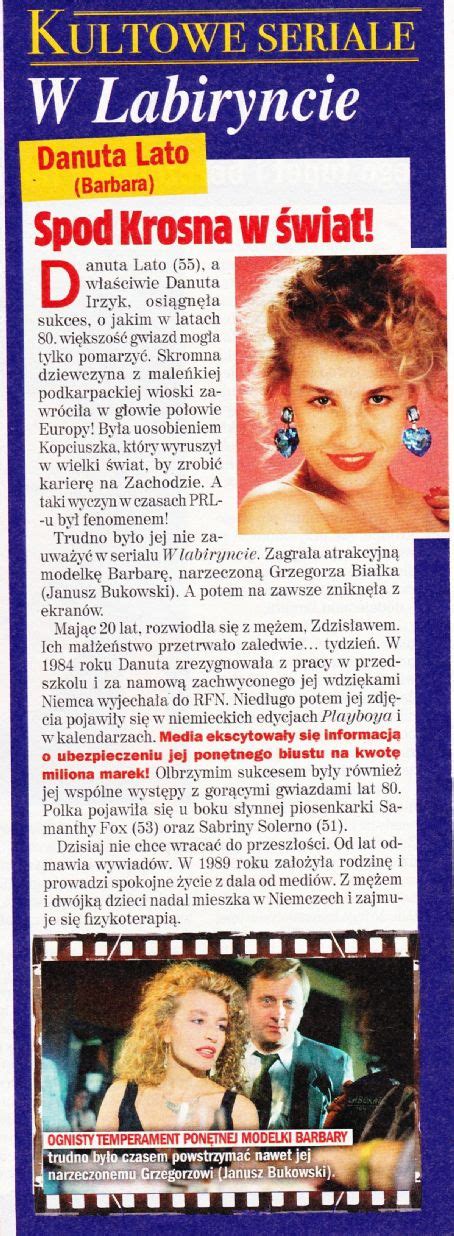 Danuta Lato Rewia Magazine Pictorial Poland 15 May 2019 Famousfix