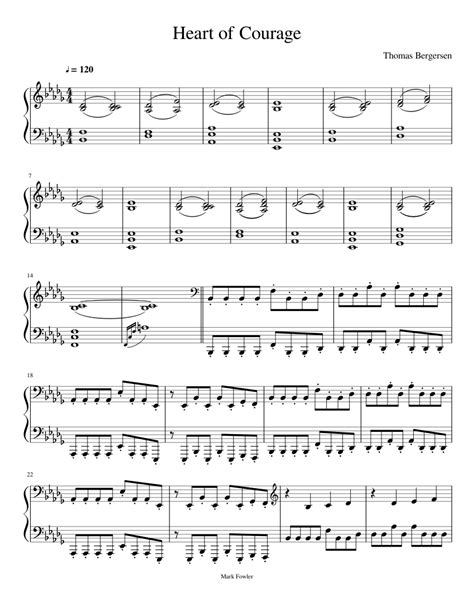 Play the bravery album songs mp3 by the bravery and download the bravery songs on gaana.com. Heart Of Courage Sheet music for Piano | Download free in ...
