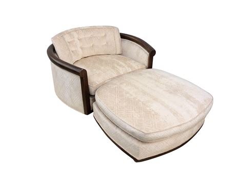 1960s Milo Baughman Style Large Chair & Ottoman | Chair and ottoman, Chair and ottoman set ...