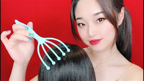 [asmr] ultimate scalp massage and hair play playing with hair scalp massage hair