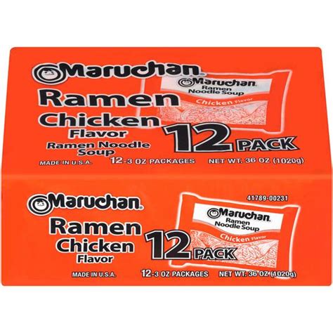 In 2015, the brand attained monthly sales of 6 to 7 billion. Maruchan Chicken Flavor Ramen Noodle Soup, 12-3 oz ...