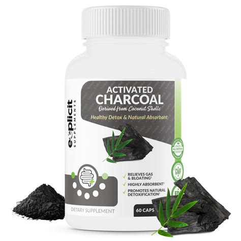Activated Charcoal Highly Absorbent 60 Capsules