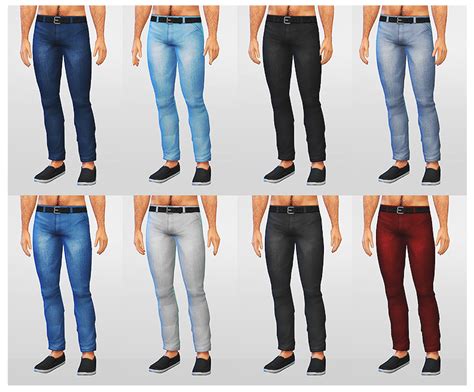 My Sims 4 Blog What A Great Fit Skinny Jeans For Males By Lumialover Sims