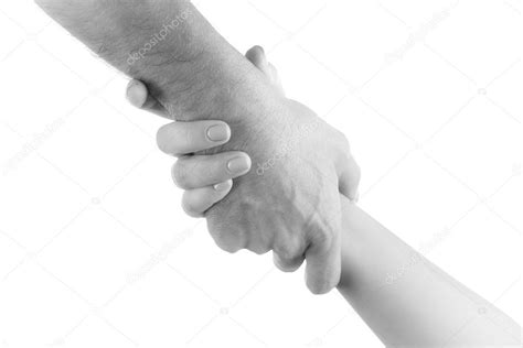 Two Hands Reaching Each Other — Stock Photo © Belchonock 102116974