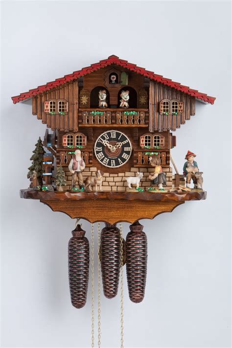 Original Handmade Black Forest Cuckoo Clock Made In Germany 2 86753t