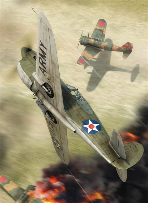 Curtiss P E Warhawk Vs Nakajima Ki Nate Digital Art By Adam