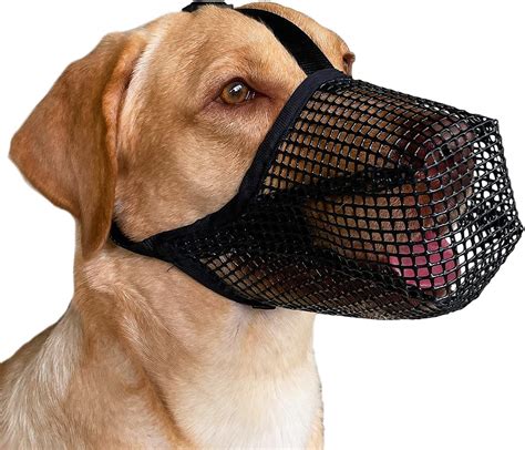Dog Muzzle Soft Mesh Covered Muzzles For Small Medium Large Dogs