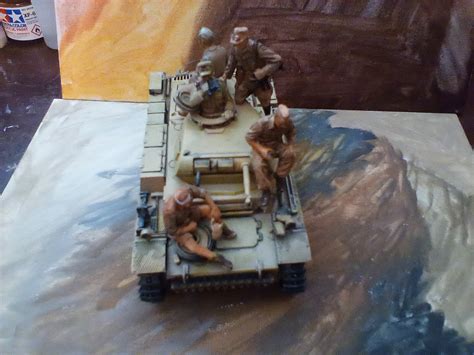 German Tropical Panzer Crew Plastic Model Military Figure Kit 1