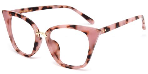 April Cateye Pink Tortoise Prescription Glasses Ublins