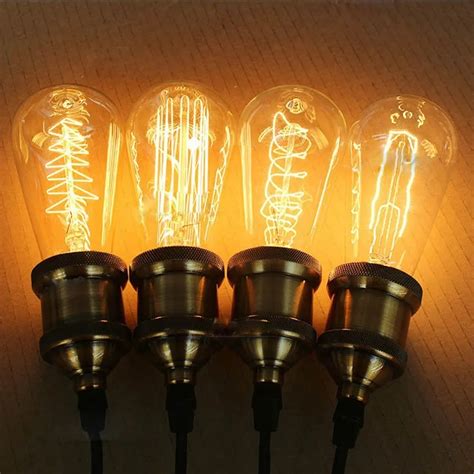 St64 Retro Edison Bulb E27 220v 40w Incandescent Light Bulb Filament