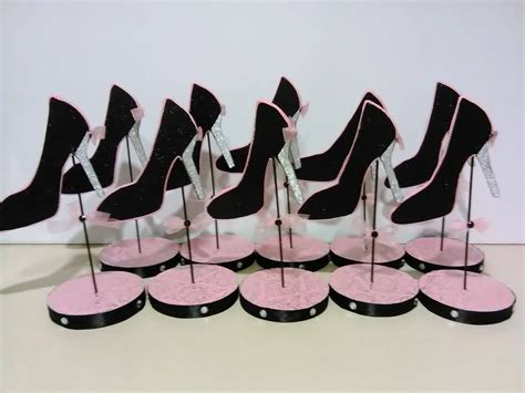 Ten Stiletto Shoe Centerpiece Shoe Party Table Decorations Etsy