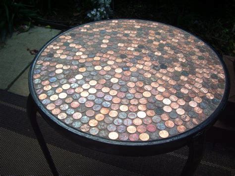 This Table Cost Pennies Literally Penny Table Tops Penny Table