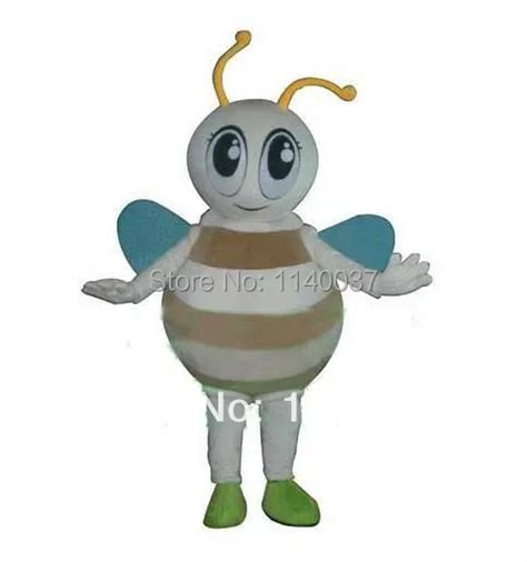Mascot Big Eyes Honey Bee Mascot Costume Adult Cartoon Character