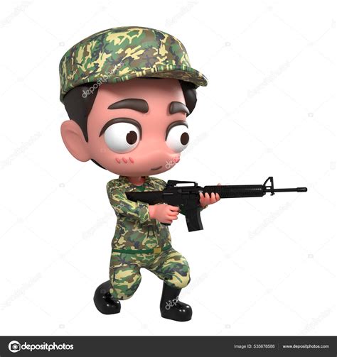 Gambar Askar Kartun Cartoon Soldier Pictures Png Hd Transparent Image