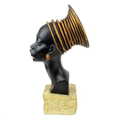 Nubian Kandake Sculptural Bust Set Of 2 Design Toscano