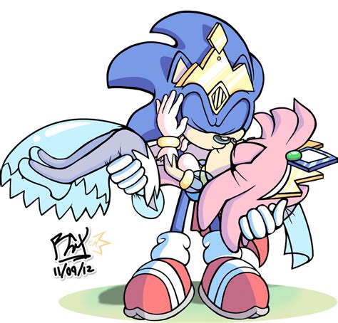 Commission King Sonic Queen Amy By Rgxsupersonic On Deviantart