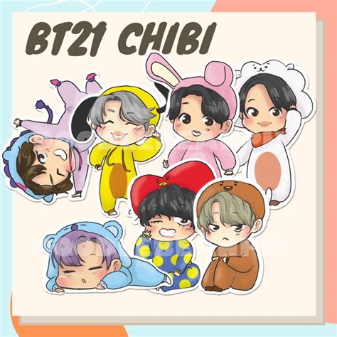 Bt21 Chibi Stickers Shopee Philippines