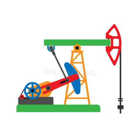 Oil Extraction Platform Vector Illustration Stock Vector Illustration