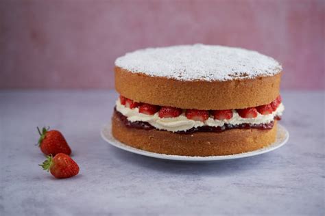 Fresh Cream Victoria Sponge Cake Recipe Hot Cooking Food Blog