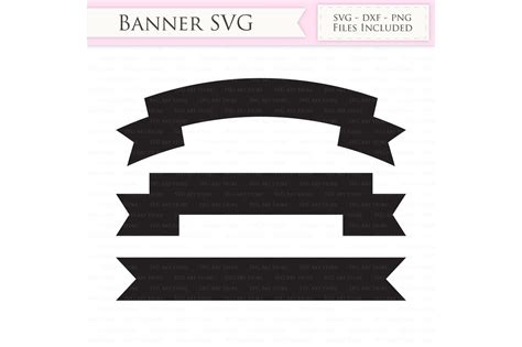 Ribbon Banner Svg Cutting Files By Svgartstore