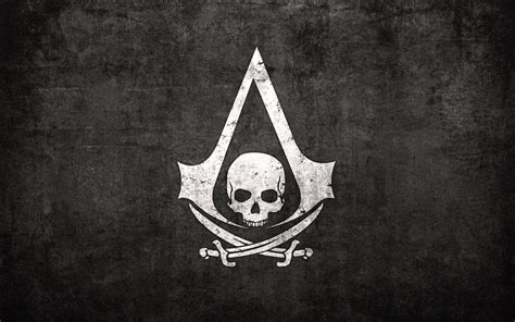 Assassins Creed Logo Black Backgrounds Wallpaper Cave