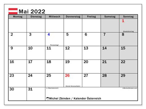 Kalender Mai 2022 Feiertage Kalender Mai