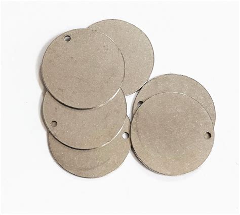 10 Pcs Of Stainless Steel Flat Coin Disc 23mm Stainless Steel Stamping