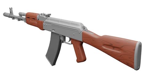 Ak 74 Assault Rifle 3d Model Turbosquid 2129139
